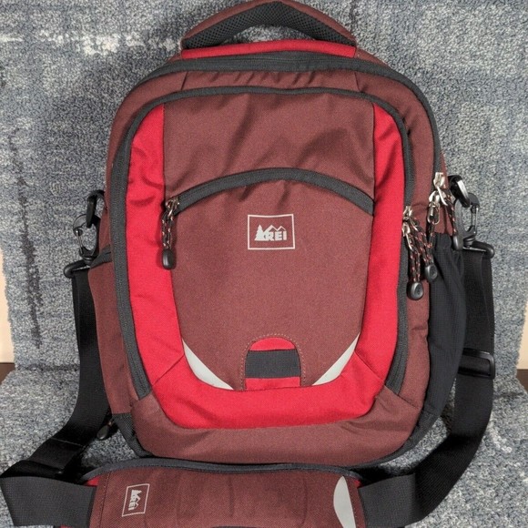 REI Bags Rei Laptop Backpack Style Strap Messenger Travel Bag Red